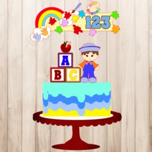 Arquivo Topo de Bolo Pintando o 7 Studio