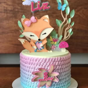 Arquivo Topo de Bolo Raposa Fofa Studio