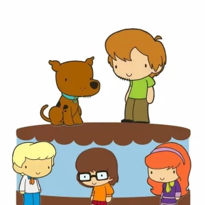 Arquivo Topo de Bolo Scooby Doo Studio