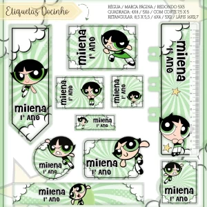 Arquivo de Corte Etiqueta Escolar Docinho