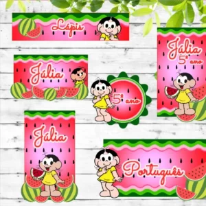 Arquivo de Corte Etiqueta Escolar Magali