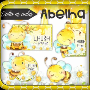 Etiqueta Escolar Abelhinha Studio e Png