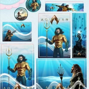 Etiqueta Escolar Aquaman Studio e Pdf