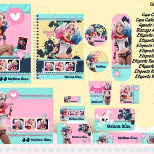 Etiqueta Escolar Arlequina Studio e Pdf