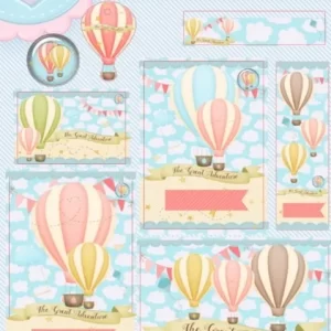 Etiqueta Escolar Balão Studio e Pdf