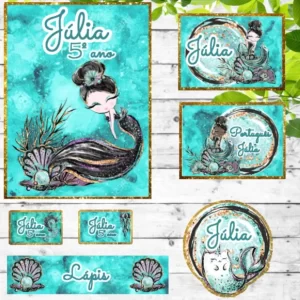 Etiqueta Escolar Bonequinha de Luxo