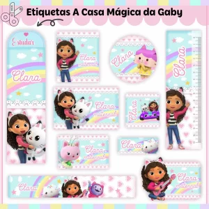 Etiqueta Escolar Casa Mágica da Gaby