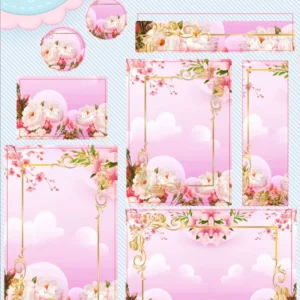 Etiqueta Escolar Floral Studio e Pdf