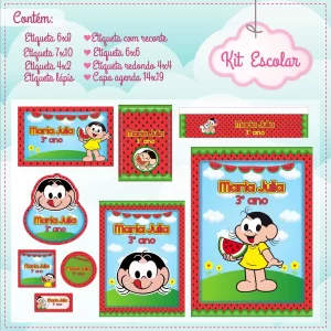 Etiqueta Escolar Magali Studio e Pdf