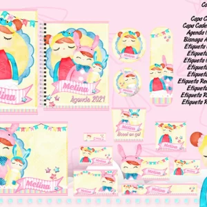 Etiqueta Escolar Metoo Doll Studio e Pdf