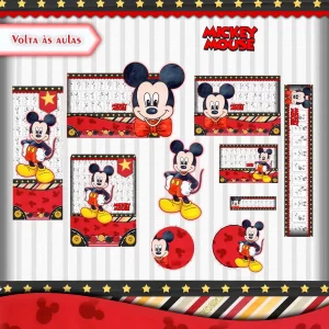 Etiqueta Escolar Mickey Studio e Pdf