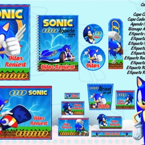 Etiqueta Escolar Sonic Studio e Pdf