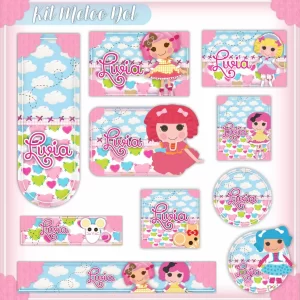 Etiqueta Escolar Tema Lalaloopsy