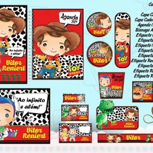 Etiqueta Escolar Toy Story Studio e Pdf