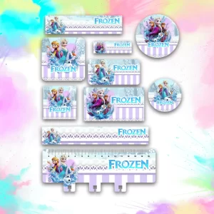 Etiqueta Para Caderno Frozen Png e Pdf