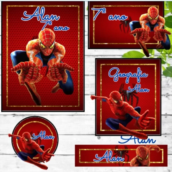 Etiqueta do Homem Aranha Studio e Pdf