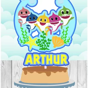 Festa Topo Bolo Baby Shark Studio