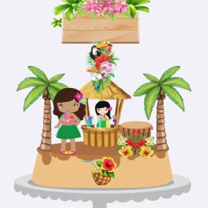 Festa Topo Bolo Festa Havaiana Studio