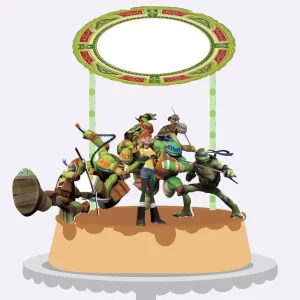 Festa Topo De Bolo Tartarugas Ninjas Studio