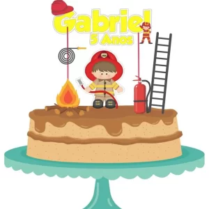 Festa Topo de Bolo Bombeiro Studio