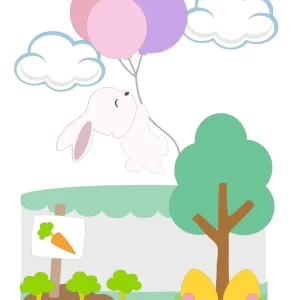 Festa Topo de Bolo Coelhinho Balão Studio