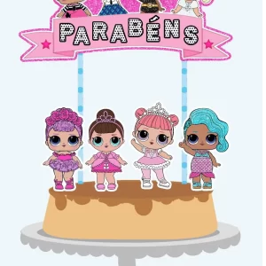 Festa Topo de Bolo Lol Rosa Studio