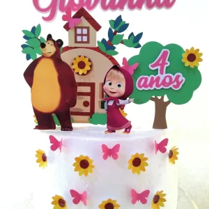 Festa Topo de Bolo Masha e o Urso Studio