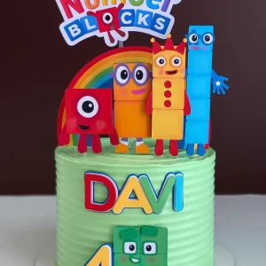 Festa Topo de Bolo Numbers Block Studio