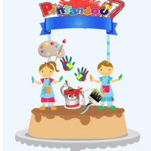 Festa Topo de Bolo Pintando o 7 Studio