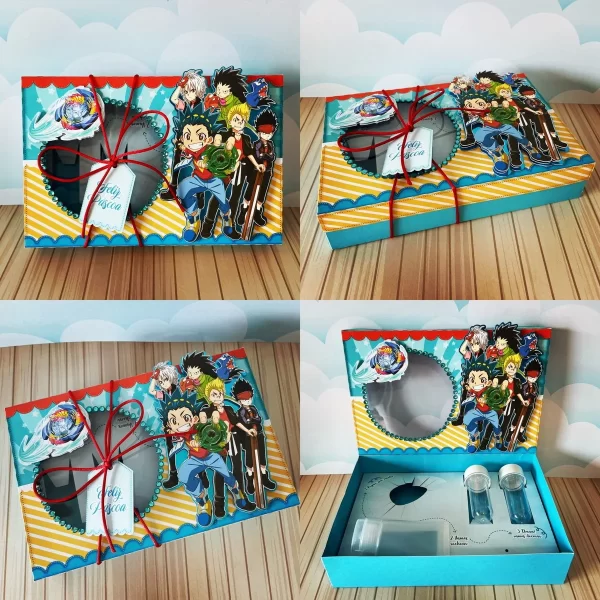 Mini Confeiteiro Beyblade Studio, Png e Pdf