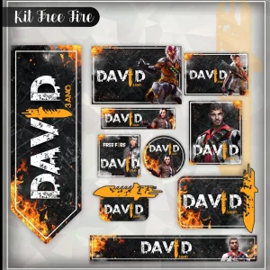 Molde Digital Etiqueta Escolar Free Fire