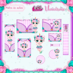 Molde Etiqueta Escolar LOL Studio e Pdf