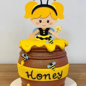 Molde Topo de Bolo Abelhinha Studio