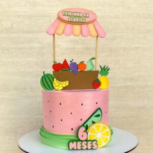 Molde Topo de Bolo Frutinhas Studio