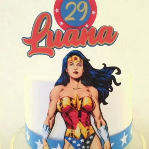 Molde Topo de Bolo Mulher Maravilha Studio