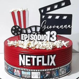 Molde Topo de Bolo Netflix Studio