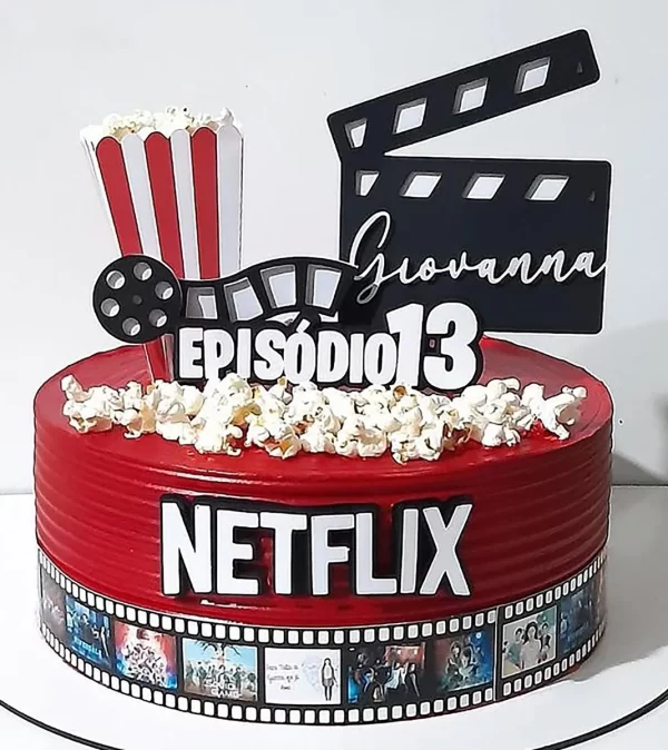 Molde Topo de Bolo Netflix Studio