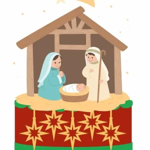 Molde Topo de Bolo Presépio Studio