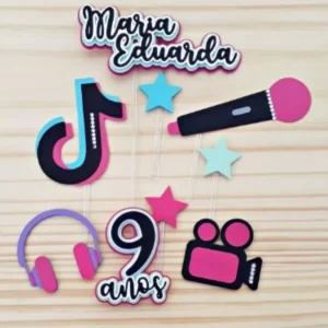 Molde Topo de Bolo Tiktok Studio