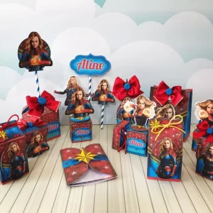 Tema Digital Capitã Marvel Studio, Png e Pdf