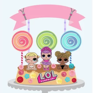 Tema Digital Topo de Bolo Lol Studio