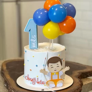 Tema Topo De Bolo Menino Balão Studio