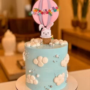 Tema Topo de Bolo Coelhinho Balão Studio