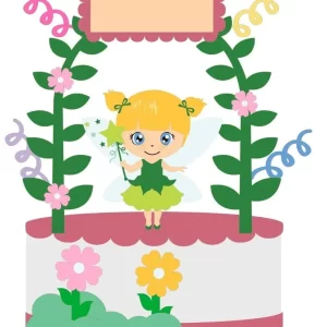 Tema Topo de Bolo Fada Studio