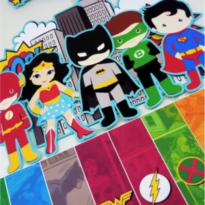 Tema Topo de Bolo Liga da Justiça Studio