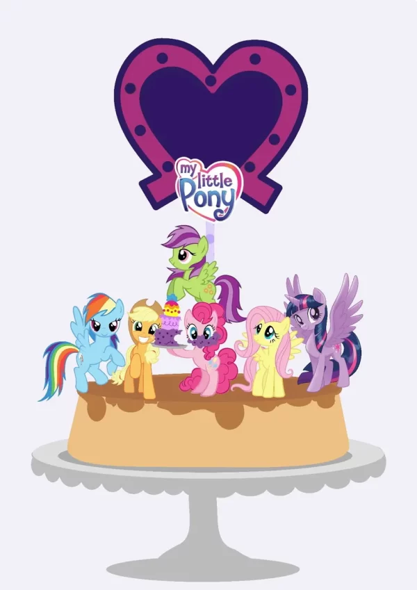 Tema Topo de Bolo My Little Pony Studio