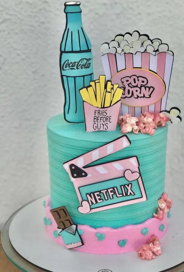 Tema Topo de Bolo Netflix Studio