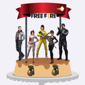 Topo De Bolo Digital Free Fire Studio