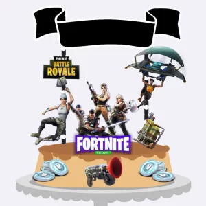 Topo de Bolo Digital Fortnite Studio