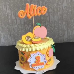 Topo de Bolo Digital Frutinhas Studio